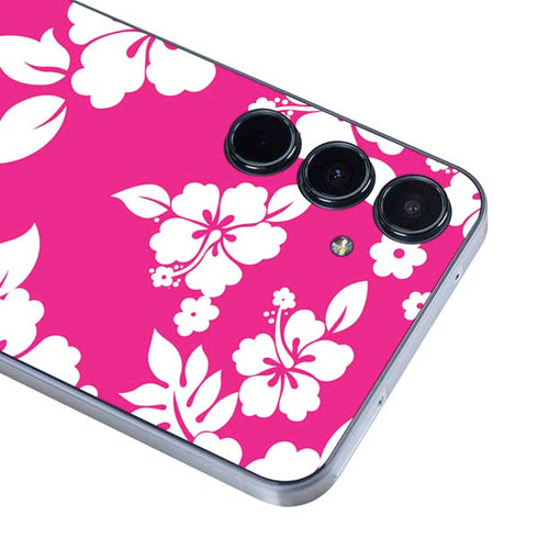 Pink and White Galaxy A55 5G Skin
